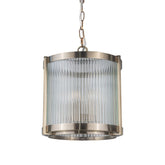 Magnalux Hudson 5 Light Pendant Antique Brass
